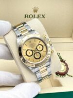 Rolex Daytona Chronographe 16523 40 mm Cadran Champagne Inversé 6 Zenith Bicolore – Image 7