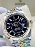 Rolex Sky-Dweller 326933 42 mm Cadran noir Bi-métal Jubilee 2022 Boîte et papiers – Image 8