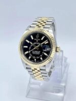 Rolex Sky-Dweller 326933 42 mm Cadran noir Bi-métal Jubilee 2022 Boîte et papiers