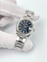 Rolex Datejust 31 mm 178274 pour femme, cadran noir bâton, boîte Oyster cannelée – Image 5