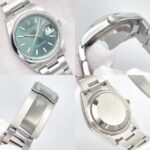 Rolex Datejust 126200 36 mm Cadran vert menthe Papiers Oyster 2024 Autocollant – Image 9