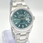 Rolex Datejust 126200 36 mm Cadran vert menthe Papiers Oyster 2024 Autocollant