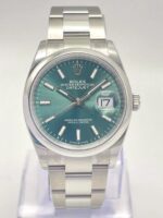 Rolex Datejust 126200 36 mm Cadran vert menthe Papiers Oyster 2024 Autocollant – Image 5