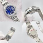 Rolex Datejust Ladies 26mm 179160 Cadran Diamant Bleu et Lunette Diamant Boîte Papiers – Image 4