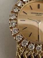 Montre manuelle Vacheron Constantin Genève Vintage en or jaune 18 carats pour femme, 22 mm – Image 7