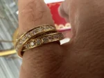 Bague authentique cartier en or trinity et diamants – Image 3