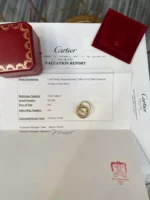 Bague authentique cartier en or trinity et diamants – Image 8