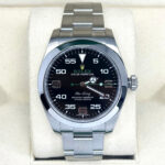 Rolex Air King 40 mm cadran noir acier inoxydable